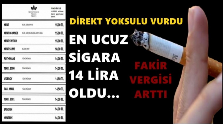 En düşüğü 14 lira! İşte yeni fiyatlar...