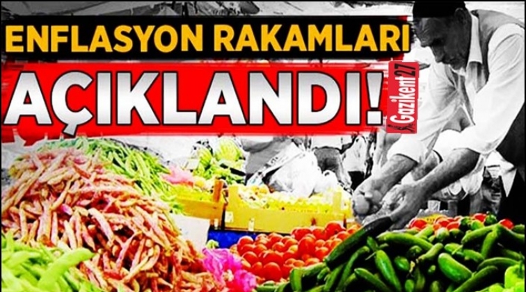 Enflasyon rakamları açıklandı