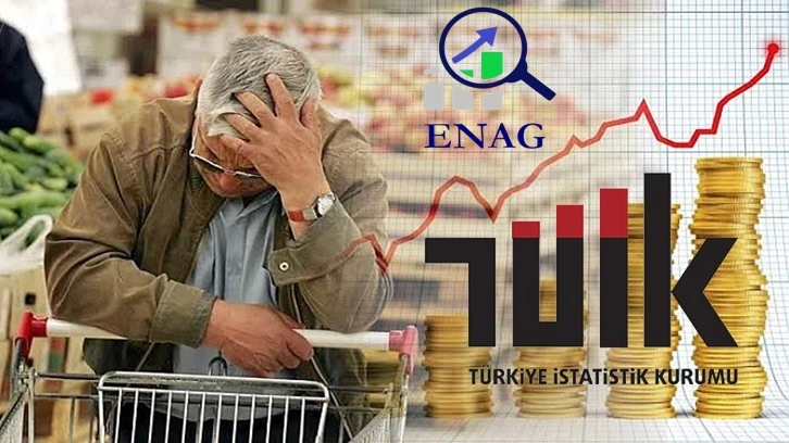 TÜİK'e göre enflasyon 61.98, ENAG'a göre 129.27