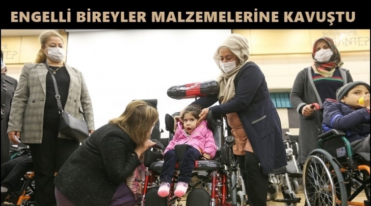 Engelli bireylere malzeme desteği...