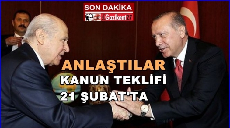 Erdoğan-Bahçeli anlaştı