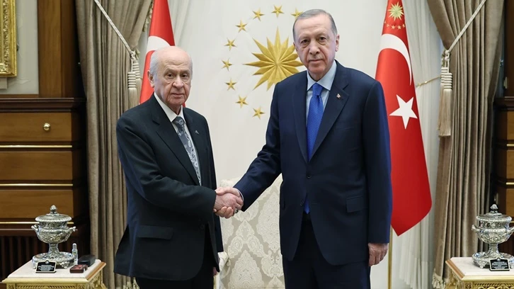 Erdoğan, Bahçeli ile görüştü