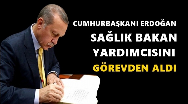 Erdoğan bakan yardımcısını görevden aldı!