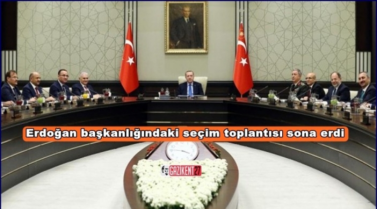 Erdoğan başkanlığındaki zirve sona erdi