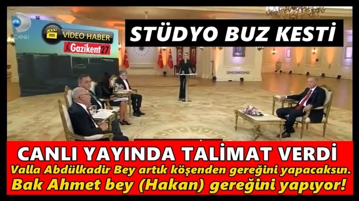 Erdoğan'dan Selvi'ye canlı yayında talimat!