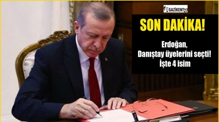 Erdoğan Danıştay üyelerini seçti