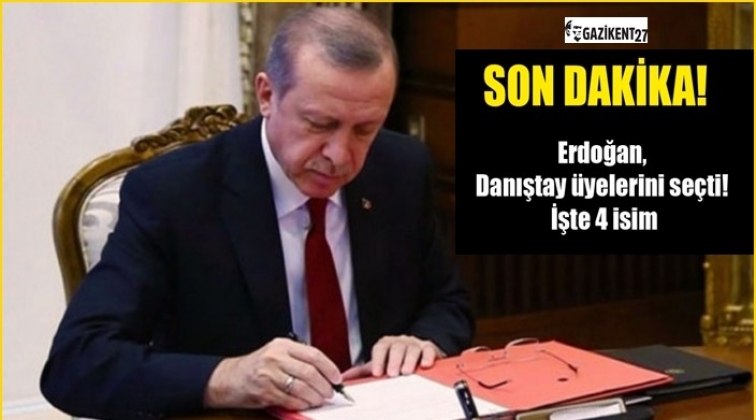 Erdoğan Danıştay &uuml;yelerini se&ccedil;ti