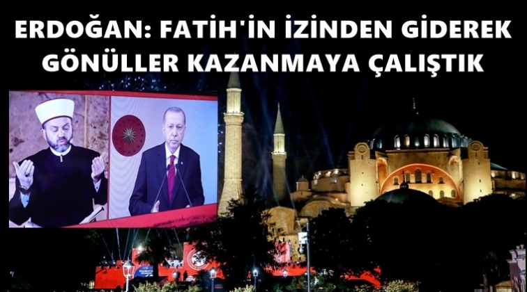 Erdoğan, Fetih Şöleni'ne katıldı