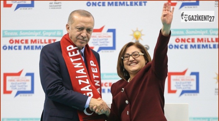 Erdoğan: Gaziantep'e 35 katrilyon yatırım yaptık