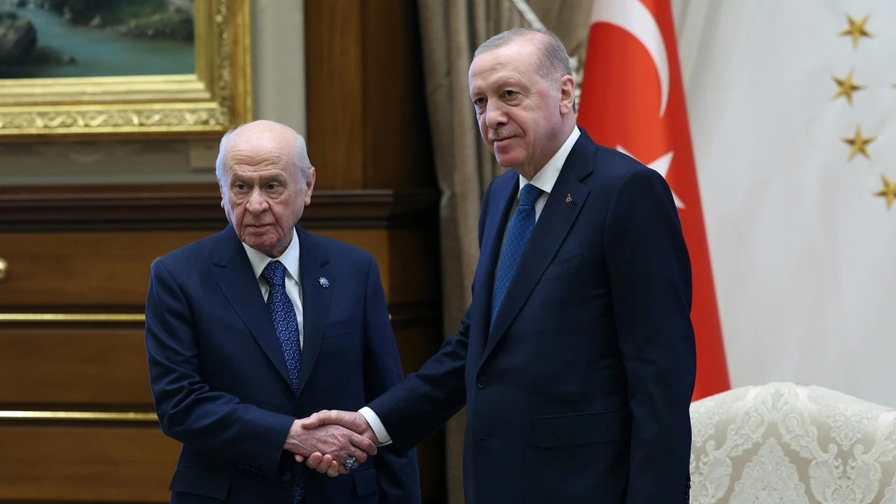 Erdoğan ile Bah&ccedil;eli 3 ay sonra Saray&rsquo;da bir araya geldi