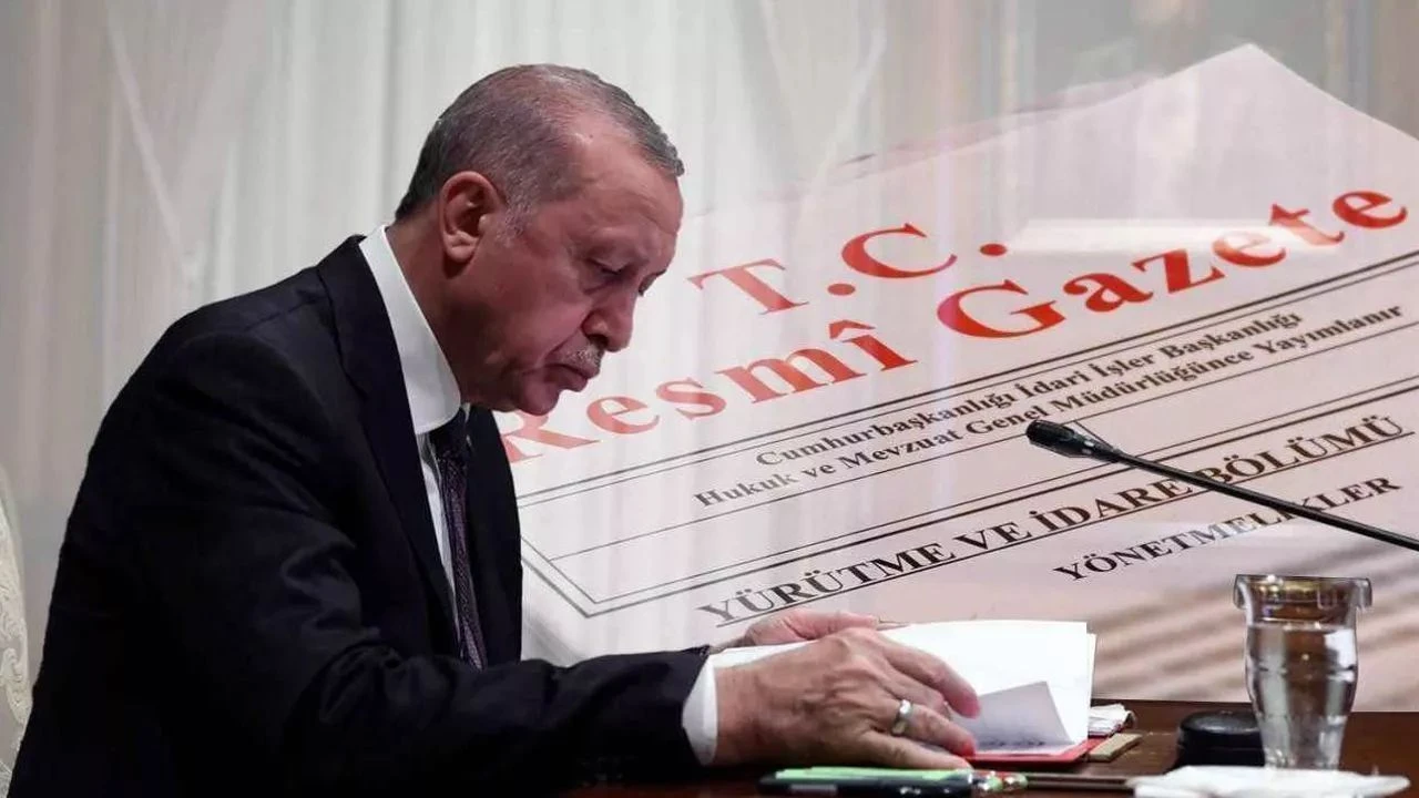 Erdoğan'ın atama ve görevden alma kararları Resmi Gazete'de...
