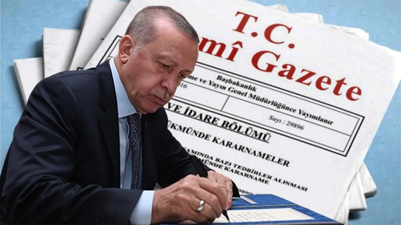 Erdoğan'ın atama ve görevden alma kararları Resmi Gazete'de...