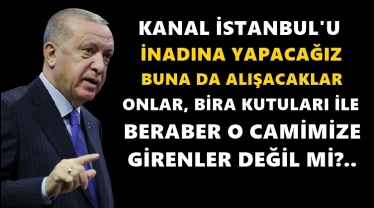 Erdoğan: İnadına yapacağız alışacaklar...