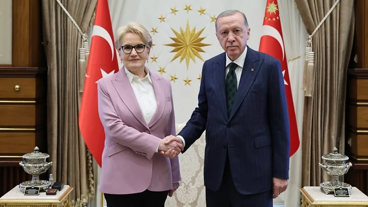 Erdoğan, Meral Akşener'i kabul etti