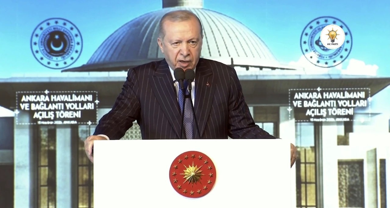Erdoğan, NATO Zirvesi i&ccedil;in modernize edilen Ankara Havalimanı'nı a&ccedil;tı