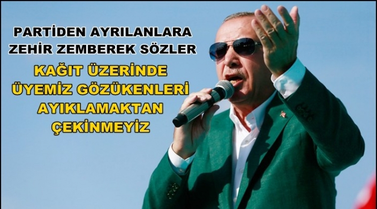 Erdoğan: Nefislerine yenik düşenler çıktı