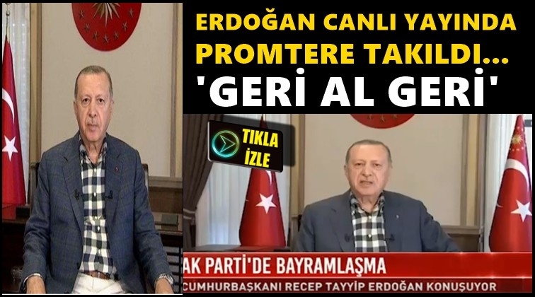 Erdoğan prompterin azizliğine uğradı....