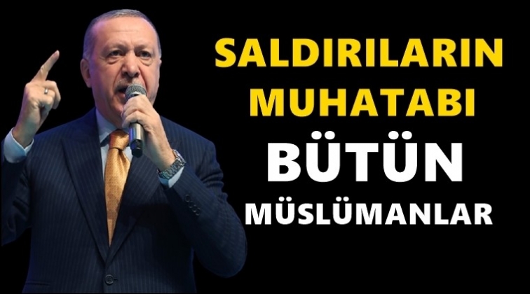 Erdoğan: Saldırıların muhatabı Müslümanlar