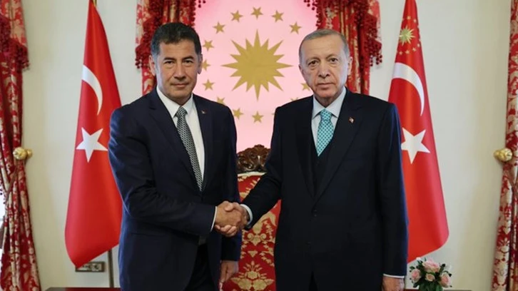 Erdoğan, Sinan Oğan'la Dolmabahçe'de görüştü