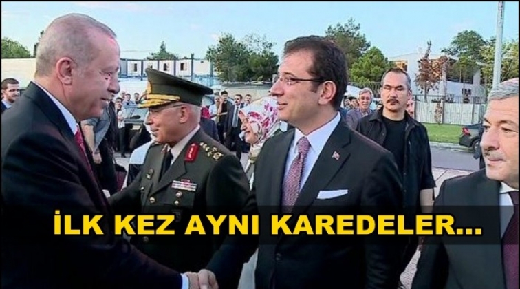 Erdoğan ve İmamoğlu ilk kez aynı karede...