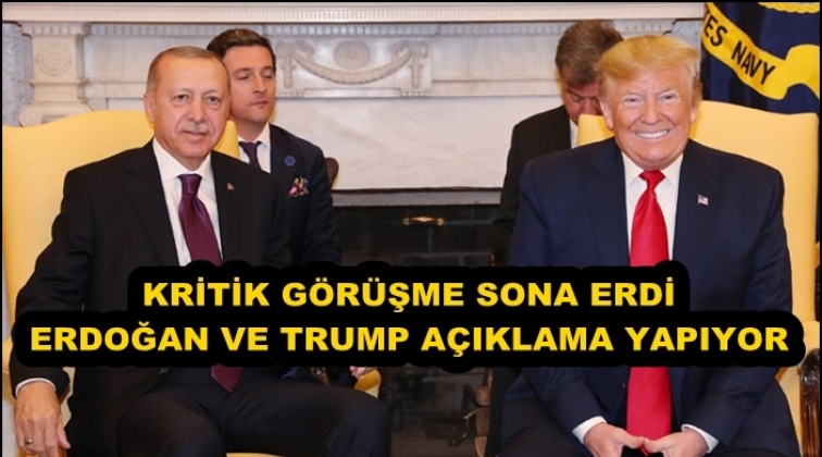Erdoğan ve Trump basın açıklaması yapıyor!
