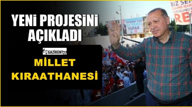 Erdoğan yeni projesini a&ccedil;ıkladı: 'Millet Kıraathanesi'