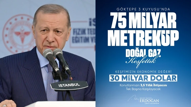 Erdoğan yine doğal gazı müjdeledi!