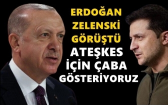 Erdoğan, Zelenskiy ile görüştü...