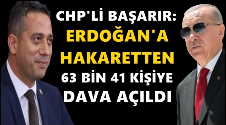 Erdoğan’a hakaretten 63 bin 41 kişiye dava