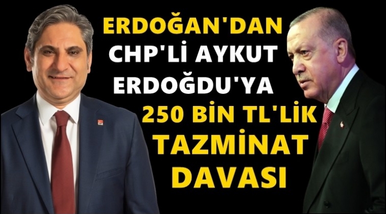 Erdoğan'dan 250 bin TL'lik tazminat davası