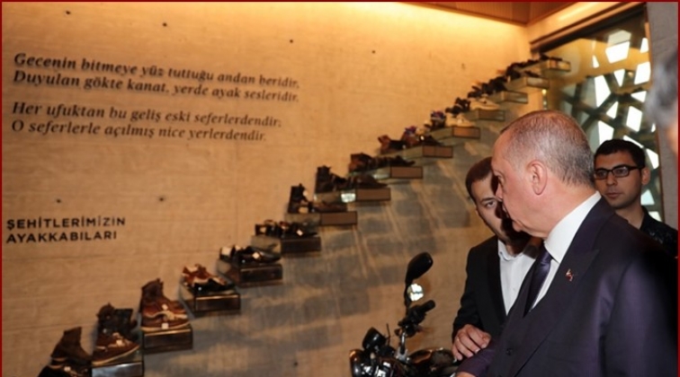 Erdoğan'dan Hafıza 15 Temmuz M&uuml;zesi'ne ziyaret