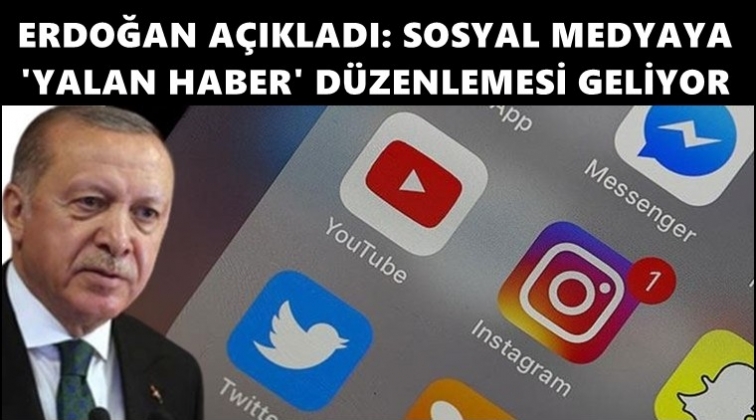 Erdoğan'dan 'sosyal medya düzenlemesi' açıklaması