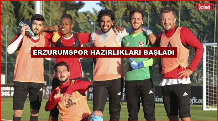 Erzurumspor maçı hazırlıkları başladı