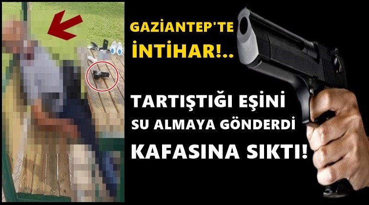 Eşiyle tartıştı kafasına sıktı!..