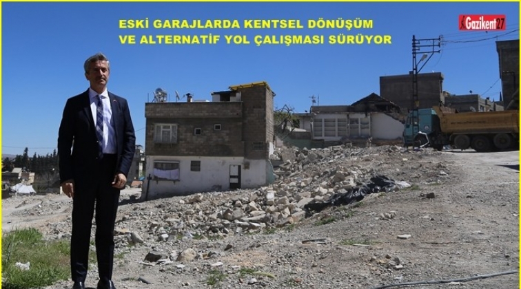 Eski garajlarda yıkım s&uuml;r&uuml;yor