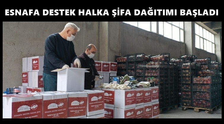 Esnafa Destek Halka Şifa Paketi dağıtımı başladı