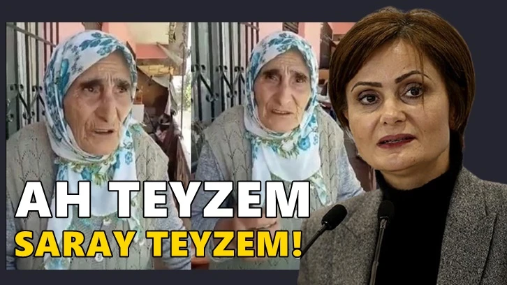 Evinden çıkartılan Saray Teyze'ye CHP sahip çıktı!