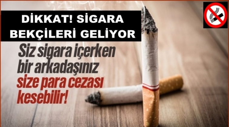 ‘Fahri sigara denetçiliği’ geliyor!