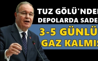 Faik Öztrak: Sadece 3-5 günlük gaz kalmış!