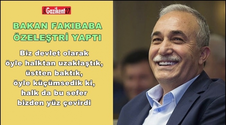 Fakıbaba: &lsquo;Halk bizden y&uuml;z &ccedil;evirdi&rsquo;