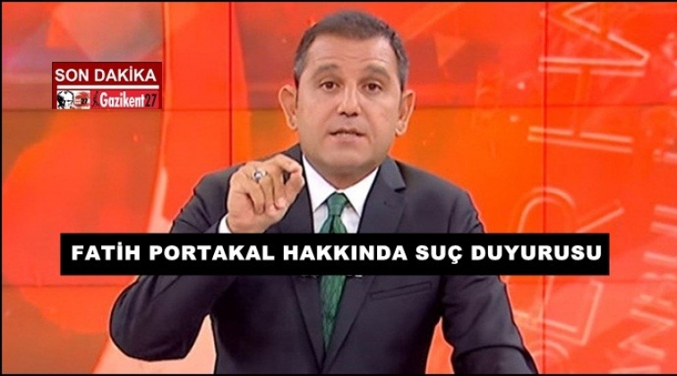 Fatih Portakal hakkında su&ccedil; duyurusu!