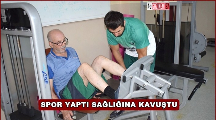 Felç geçirdi, spor yaparak sağlığına kavuştu