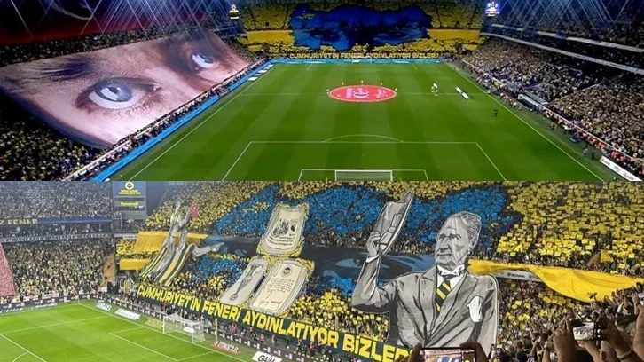 Fenerbahçe'den muhteşem Atatürk koreografisi