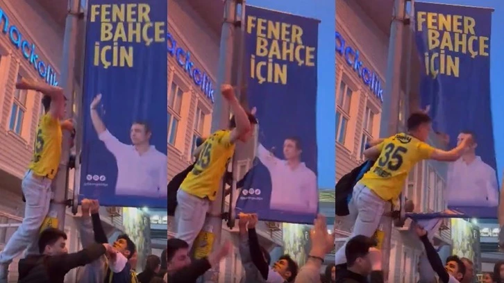 Fenerbahçe taraftarları Ali Koç'un afişlerini parçaladı!