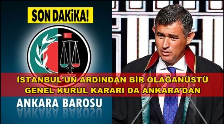 Feyzioğlu'na karşı ilk karar Ankara Barosu'ndan