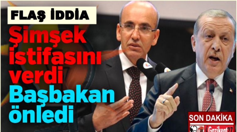 Flaş iddia: Şimşek istifa etti, Başbakan durdurdu