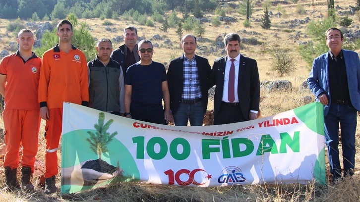 GAİB’ten 100. yıla 100 fidan