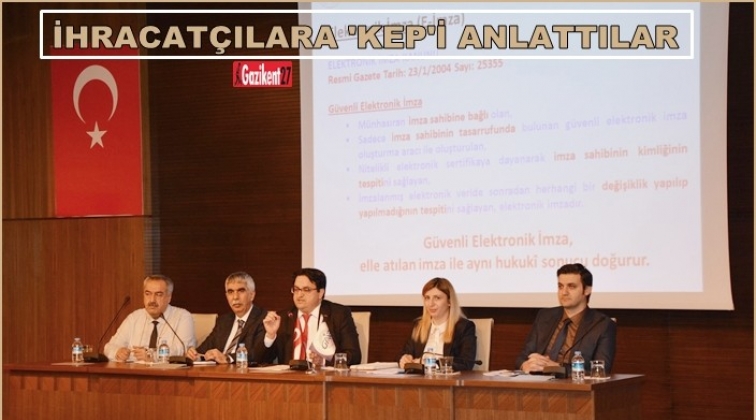 GAİB’te KEP ssitemi anlatıldı