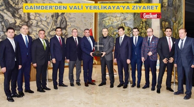 GAİMDER&rsquo;den Vali Yerlikaya&rsquo;ya ziyaret