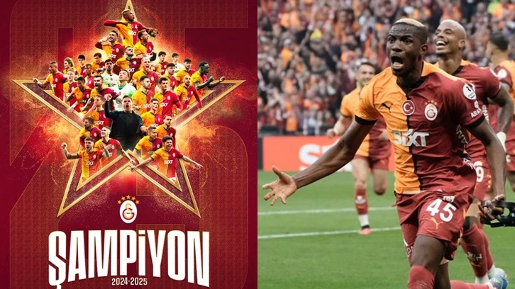 Galatasaray, 2 hafta kala 25. şampiyonluğunu ilan etti